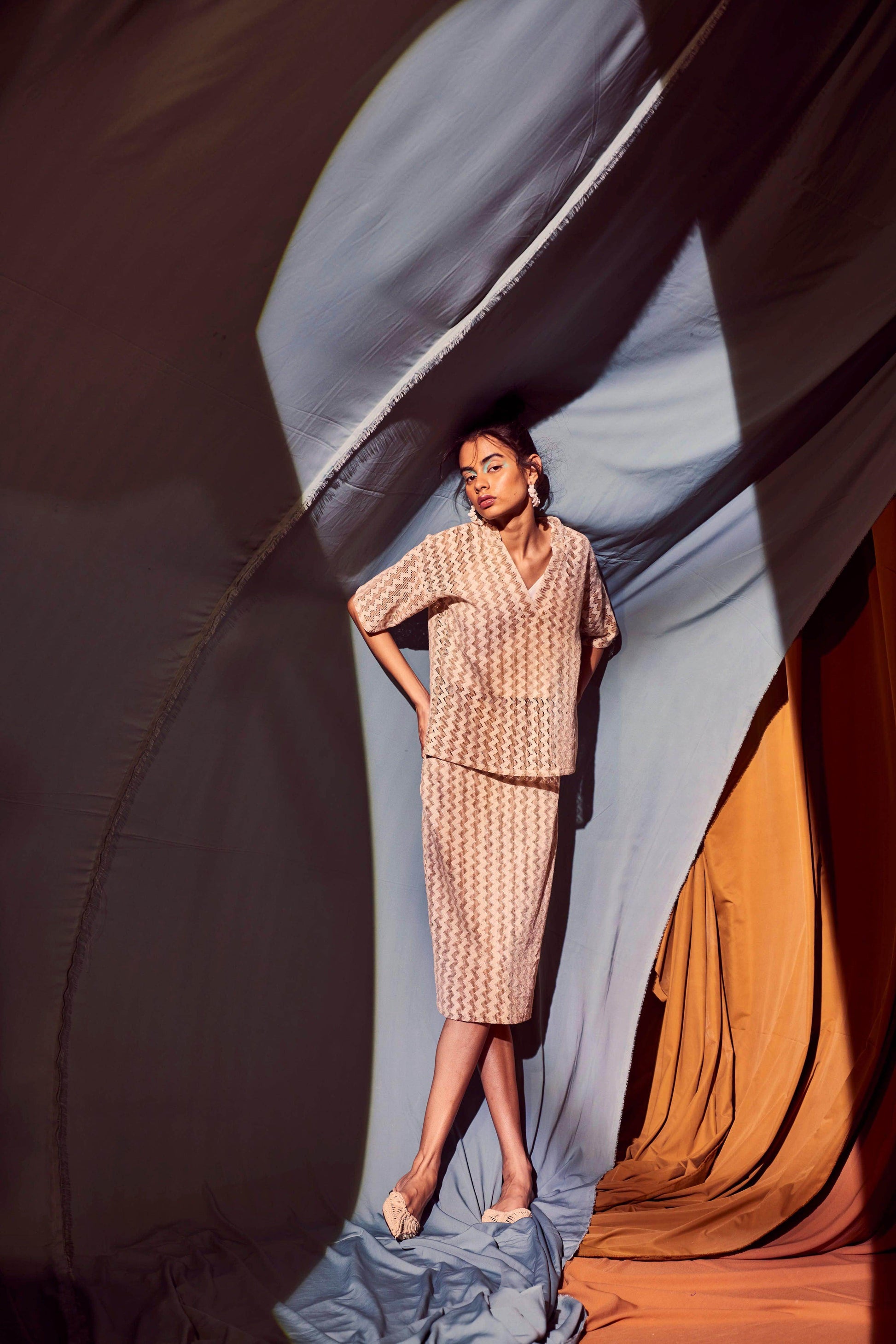 CHEVRON SKIRT SET - dash and dot