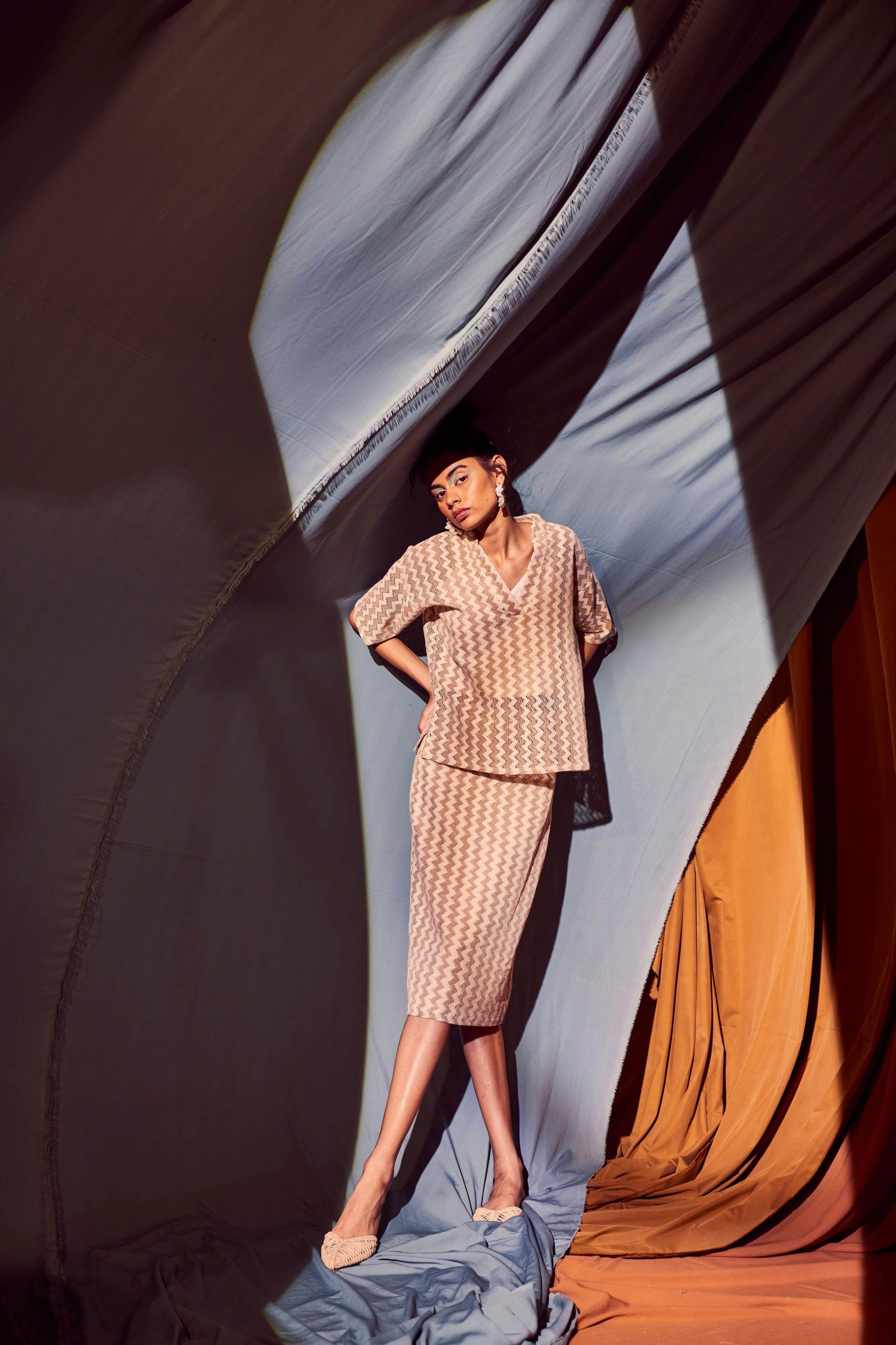 CHEVRON SKIRT SET - dash and dot