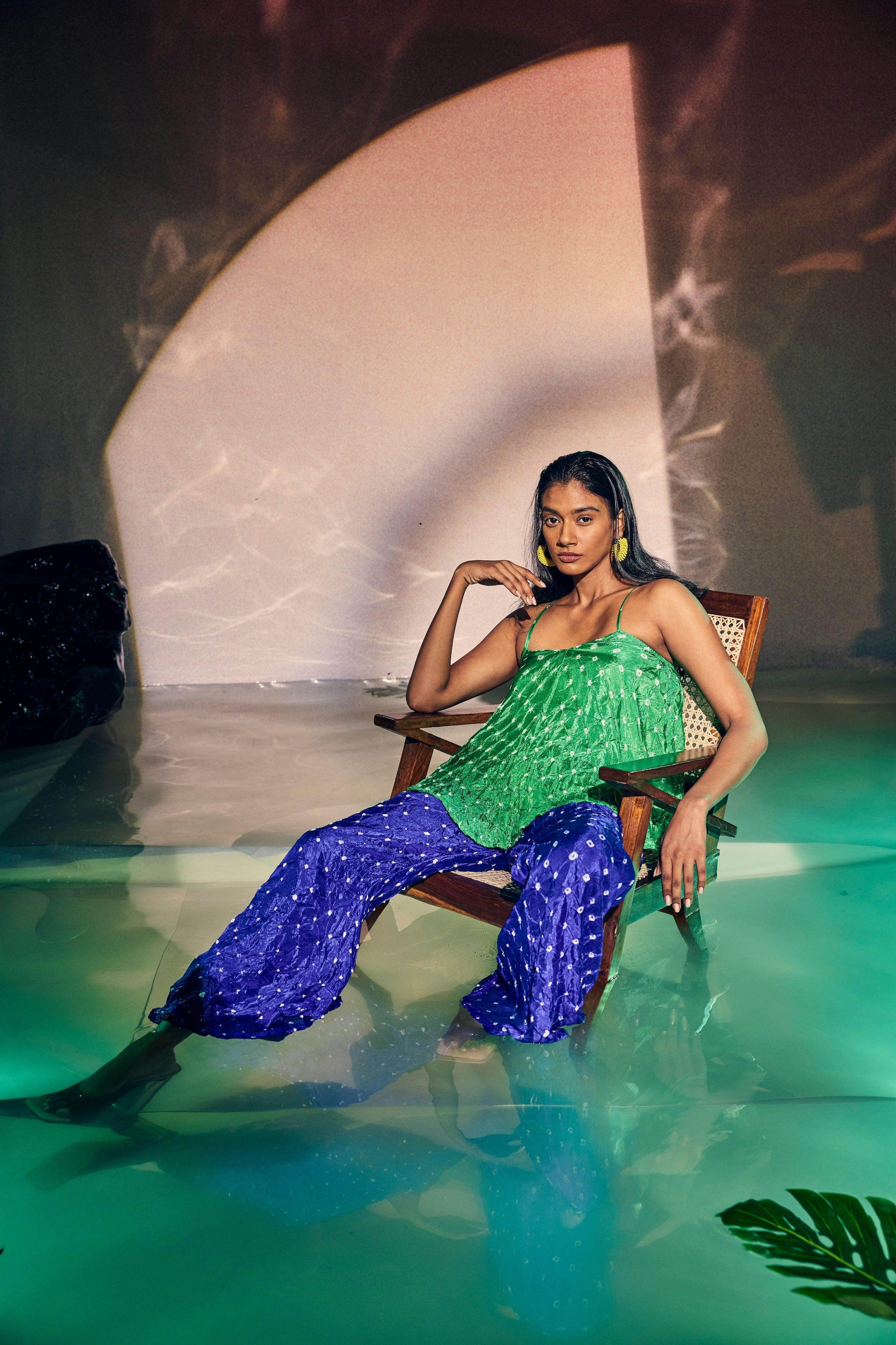 BANDHANI CAMI PANT SET - dash and dot