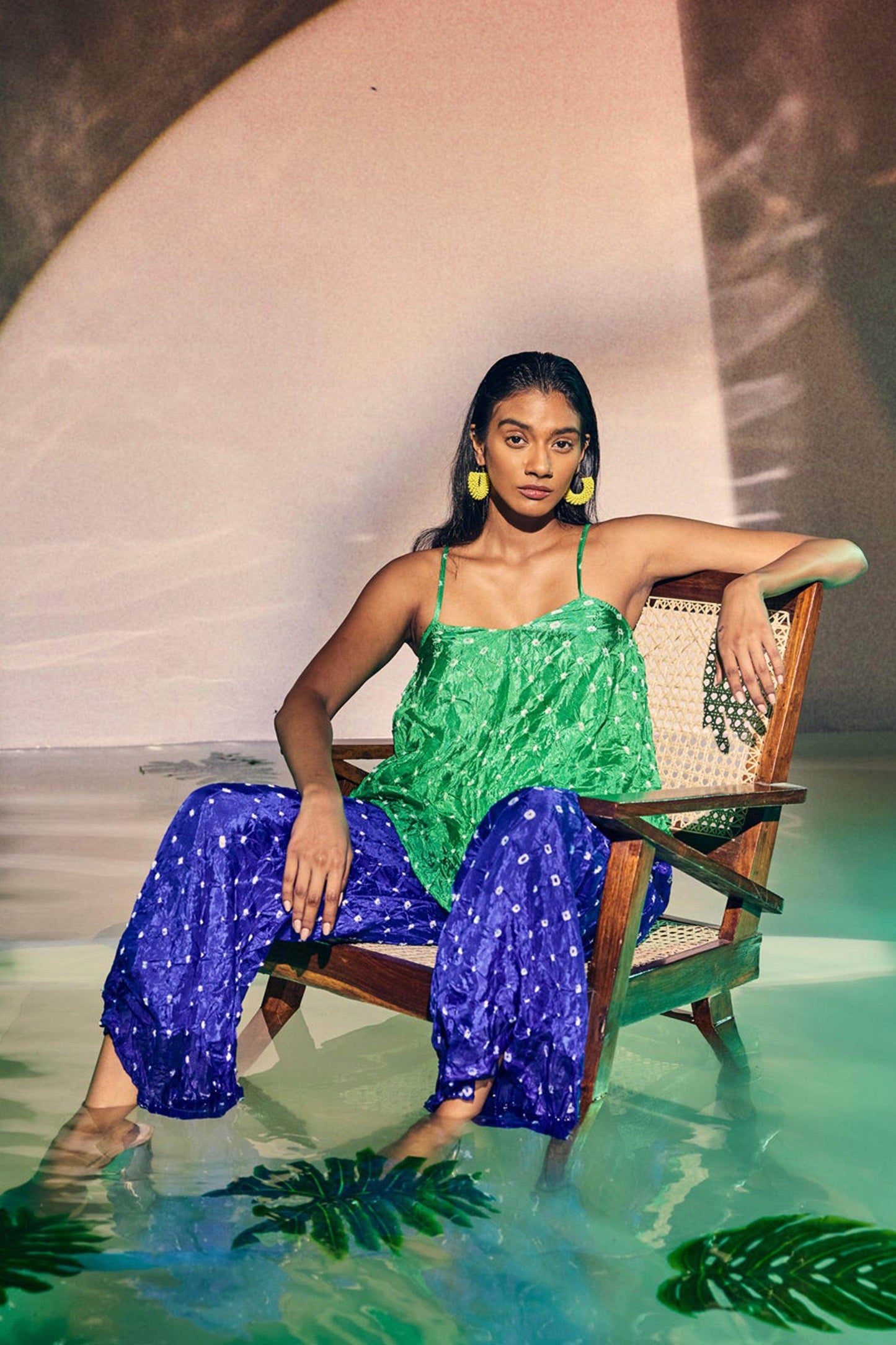 BANDHANI CAMI PANT SET - dash and dot