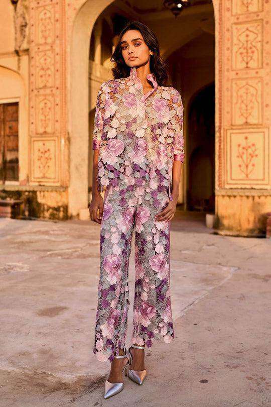 SCALLOPED FLORAL LACE SET - dash and dot dash and dot