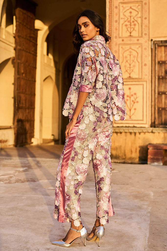 SCALLOPED FLORAL LACE TOP - dash and dot dash and dot