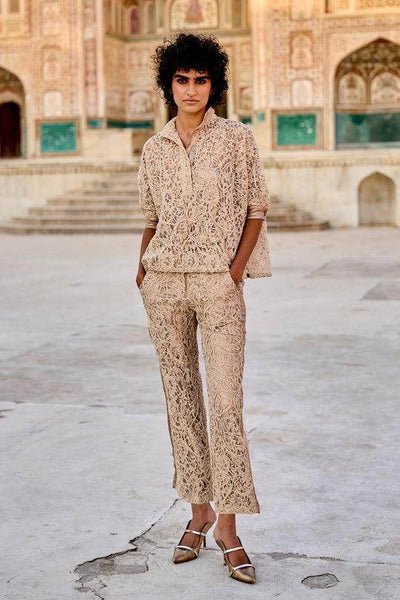 CORD EMBROIDERED LACE SET - dash and dot