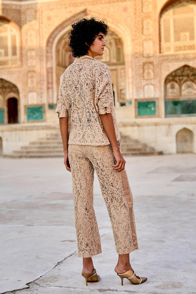 CORD EMBROIDERED LACE PANT - dash and dot dash and dot