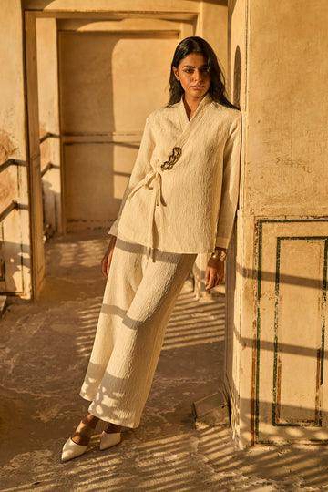 TEXTURED SIDE TIE SET - dash and dot dash and dot