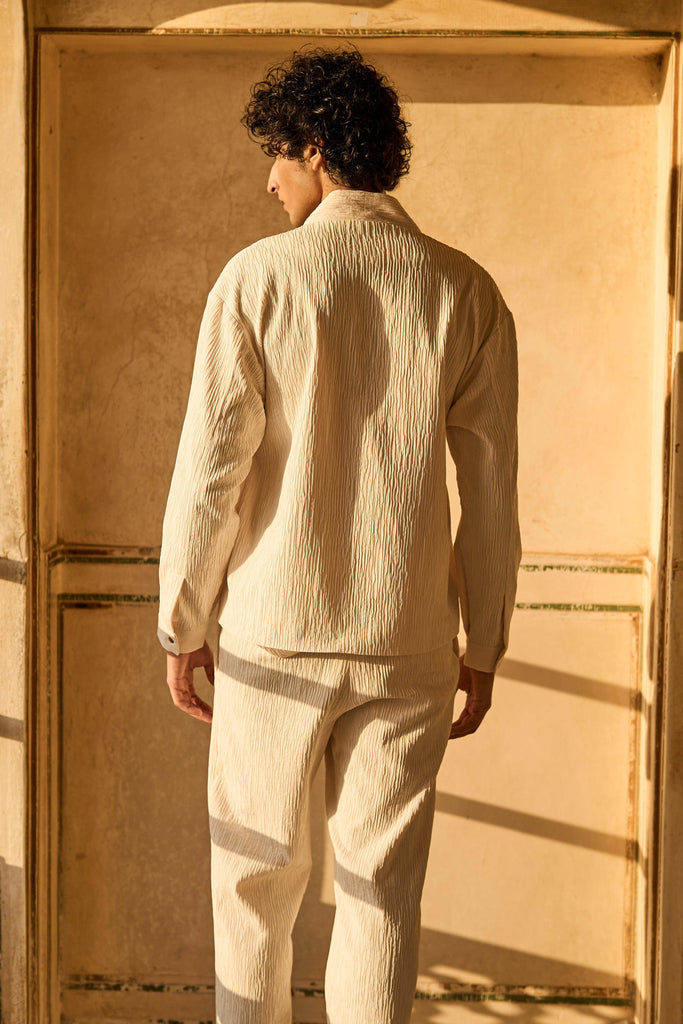 TEXTURED STRAIGHT PANT - dash and dot dash and dot