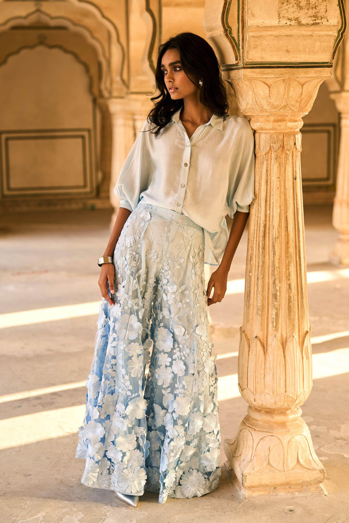 3D FLORAL LACE PANT - dash and dot dash and dot