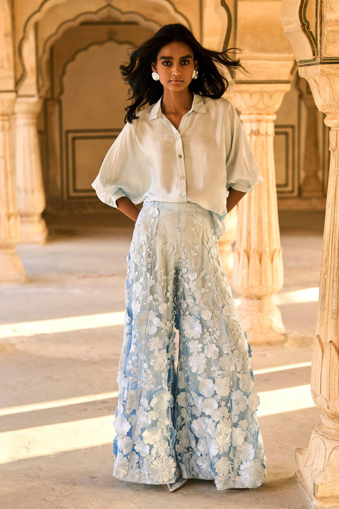 3D FLORAL LACE PANT - dash and dot dash and dot