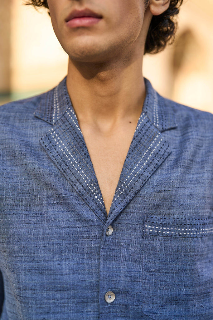 RUNNING STITCH SHIRT - dash and dot dash and dot