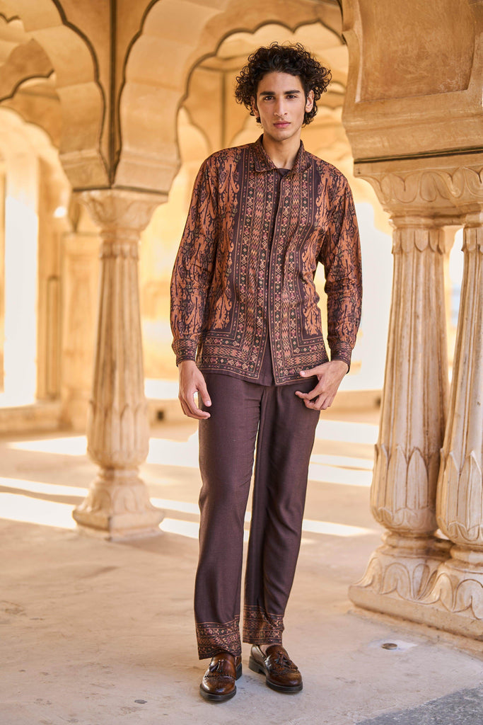 EARTH PRINT PANT - dash and dot dash and dot