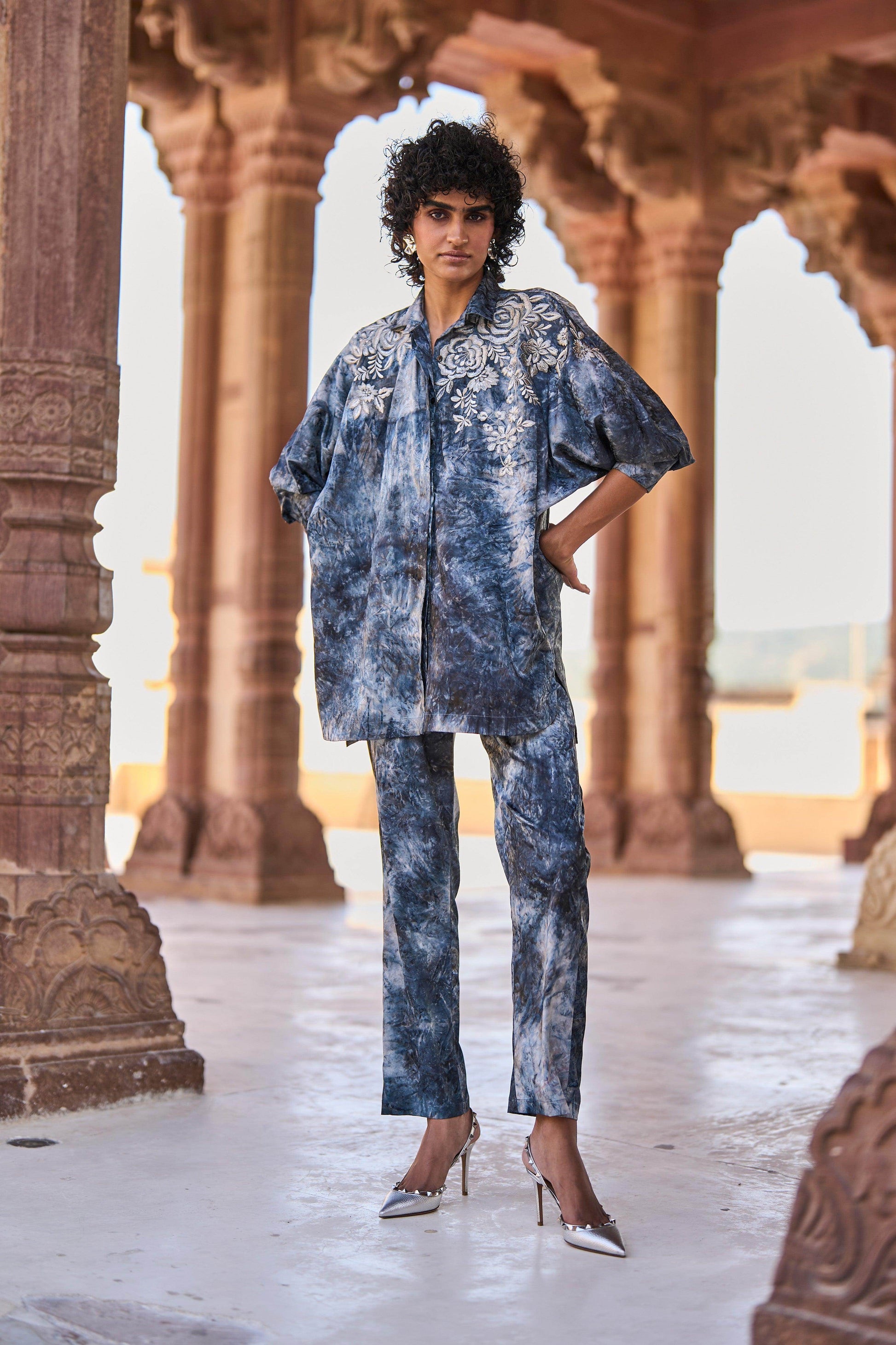 TIE DYE JACQUARD PANT - dash and dot