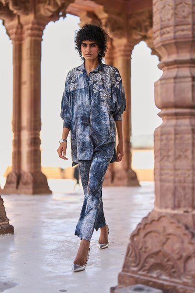 TIE DYE JACQUARD PANT - dash and dot