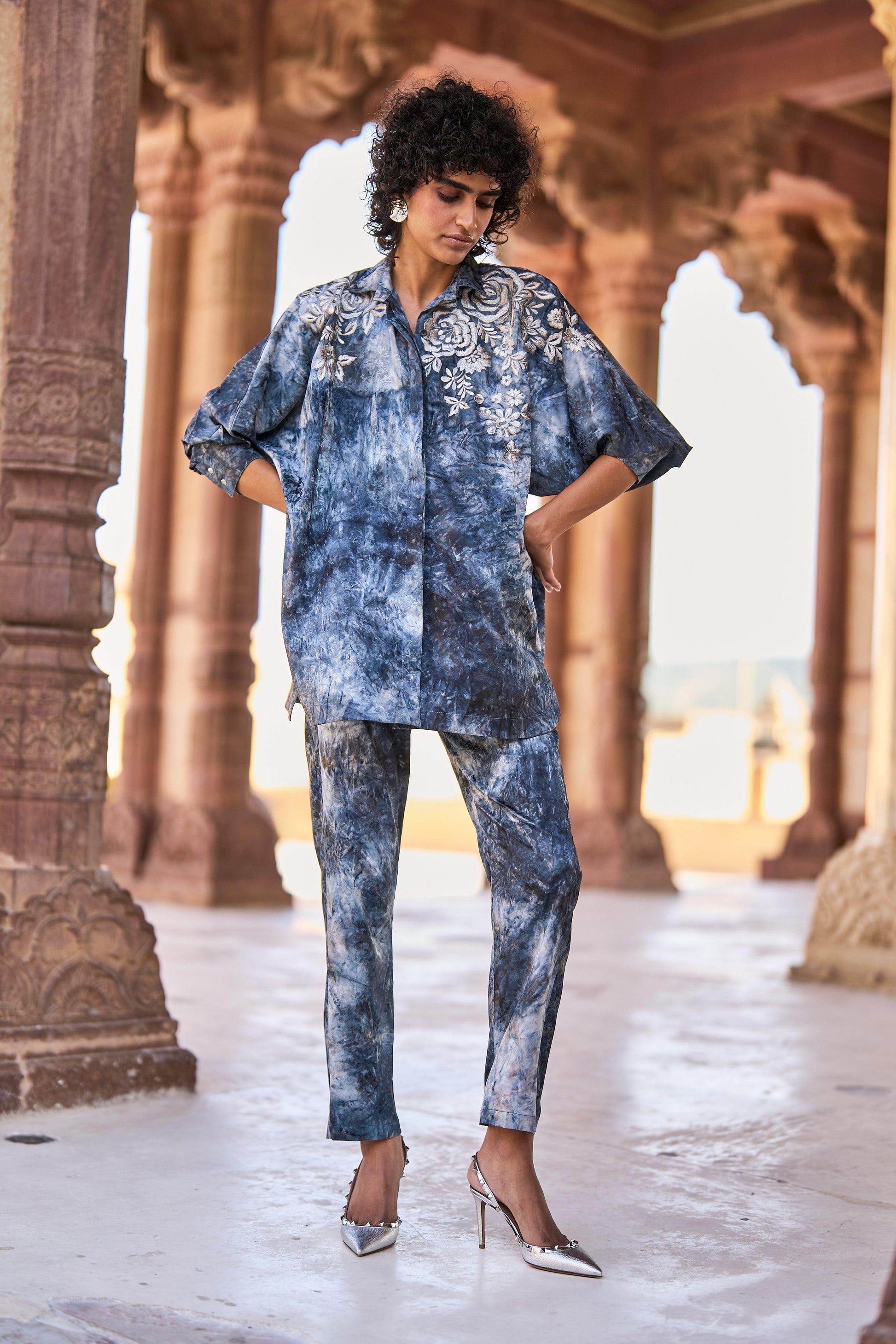 TIE DYE JACQUARD PANT - dash and dot