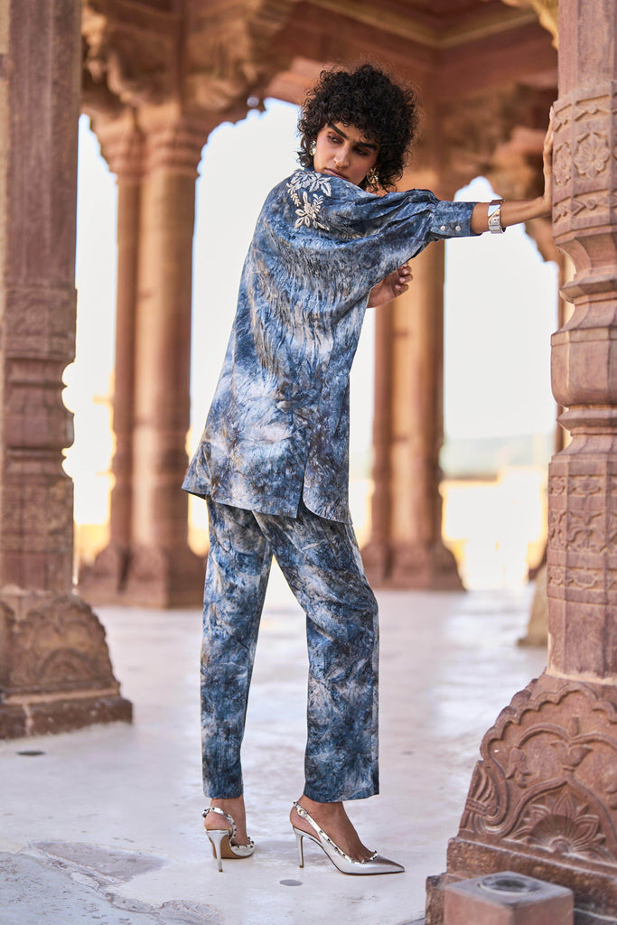 TIE DYE JACQUARD PANT - dash and dot dash and dot