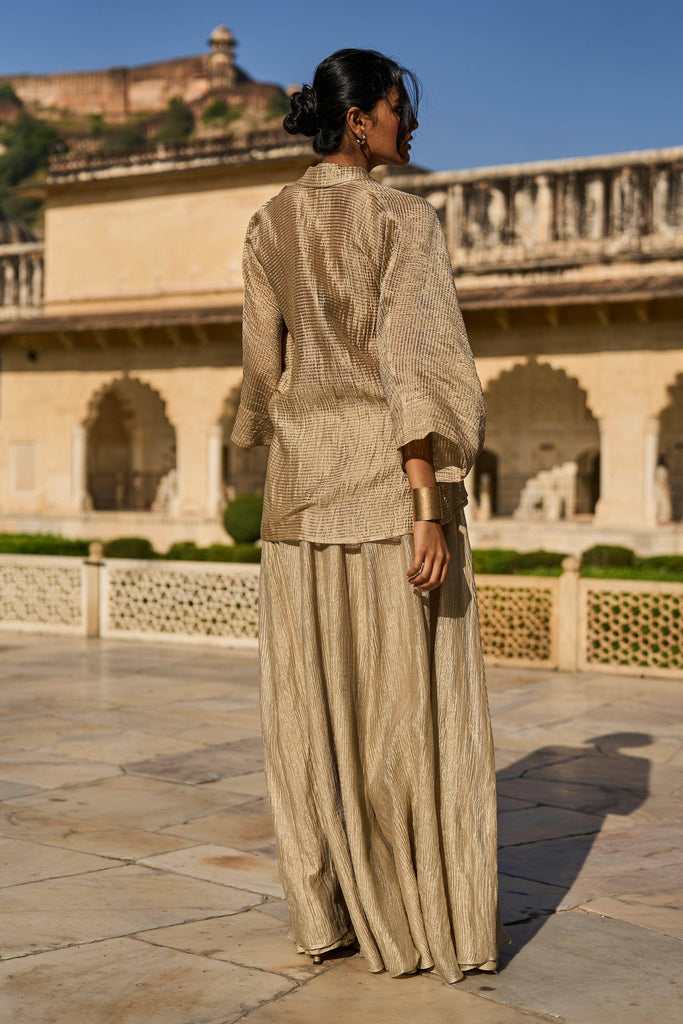 GOLD TISSUE SKIRT - dash and dot dash and dot