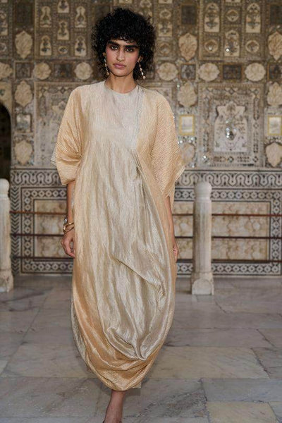 DRAPED TISSUE OMBRÉ KAFTAN SET - dash and dot