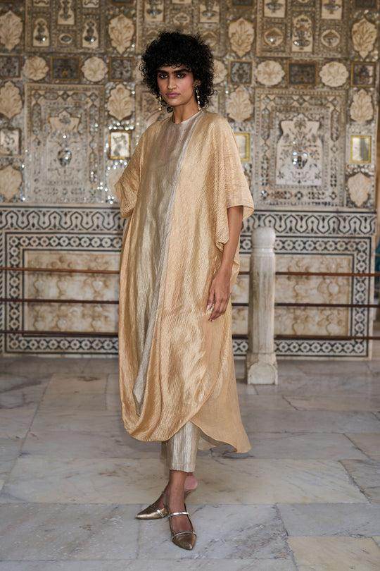 DRAPED TISSUE OMBRÉ KAFTAN SET - dash and dot dash and dot
