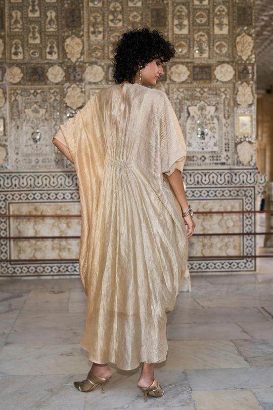 DRAPED TISSUE OMBRÉ KAFTAN SET - dash and dot dash and dot