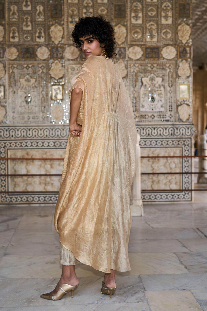 DRAPED OMBRÉ TISSUE KAFTAN TOP - dash and dot dash and dot