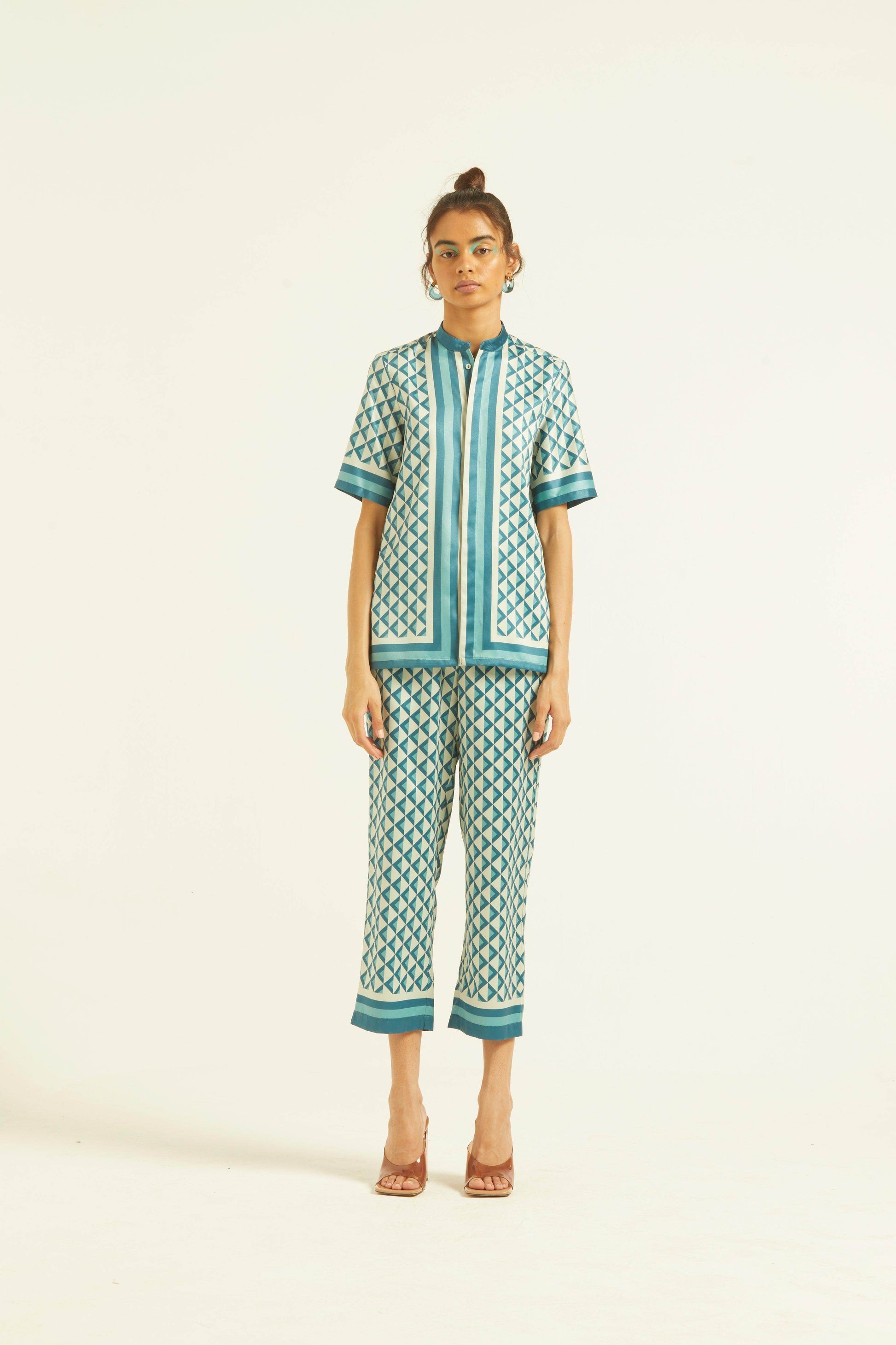BORDER PRINT PANT - dash and dot