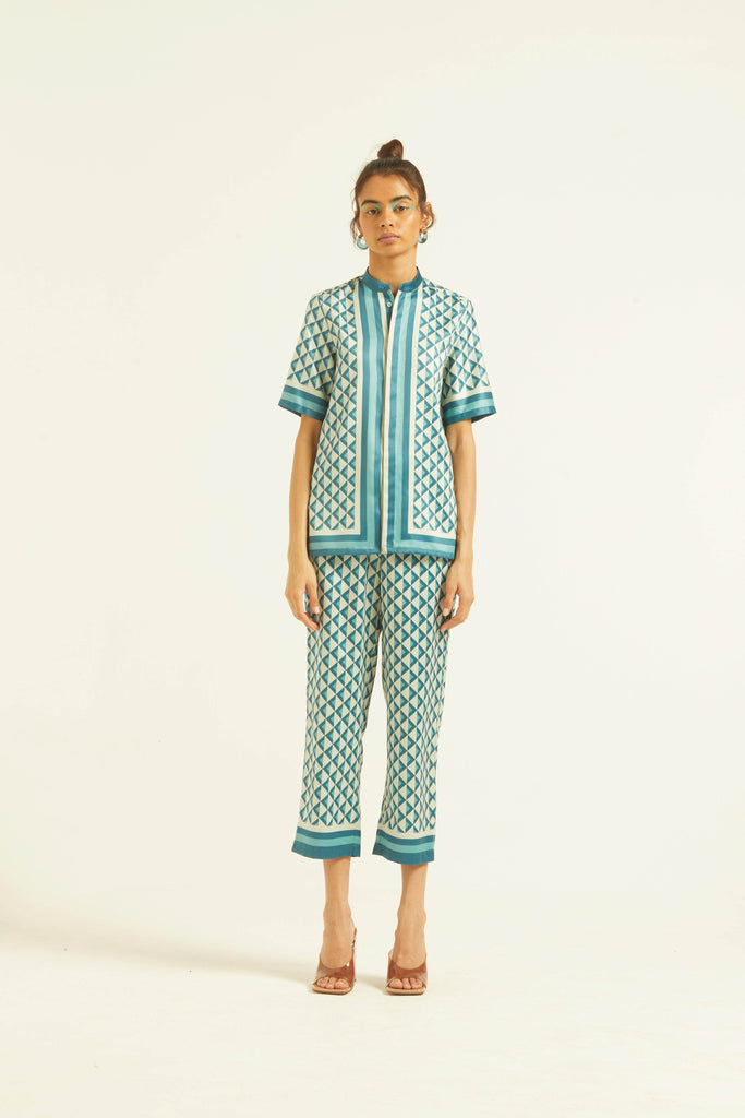 BORDER PRINT PANT - dash and dot dash and dot