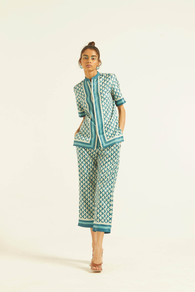 BORDER PRINT PANT - dash and dot dash and dot