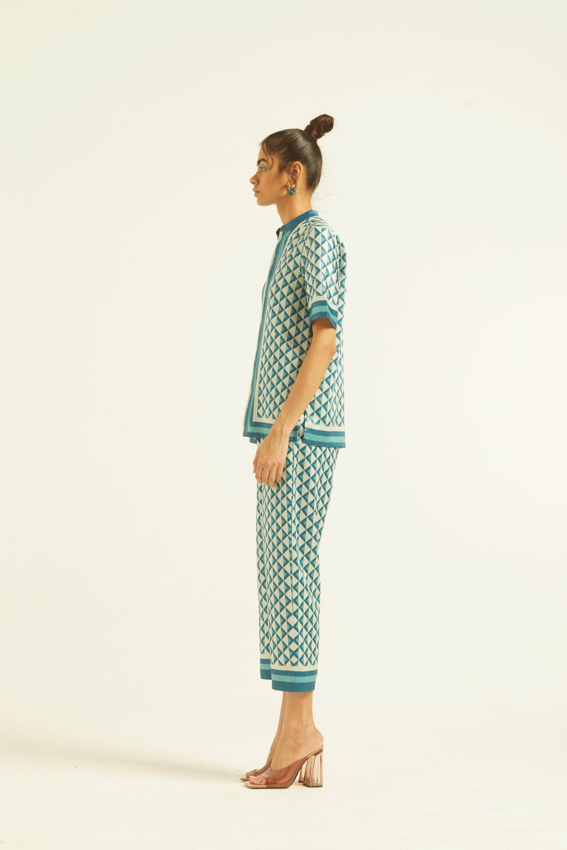 BORDER PRINT PANT - dash and dot