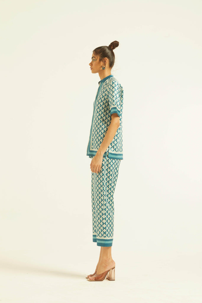 BORDER PRINT PANT - dash and dot dash and dot