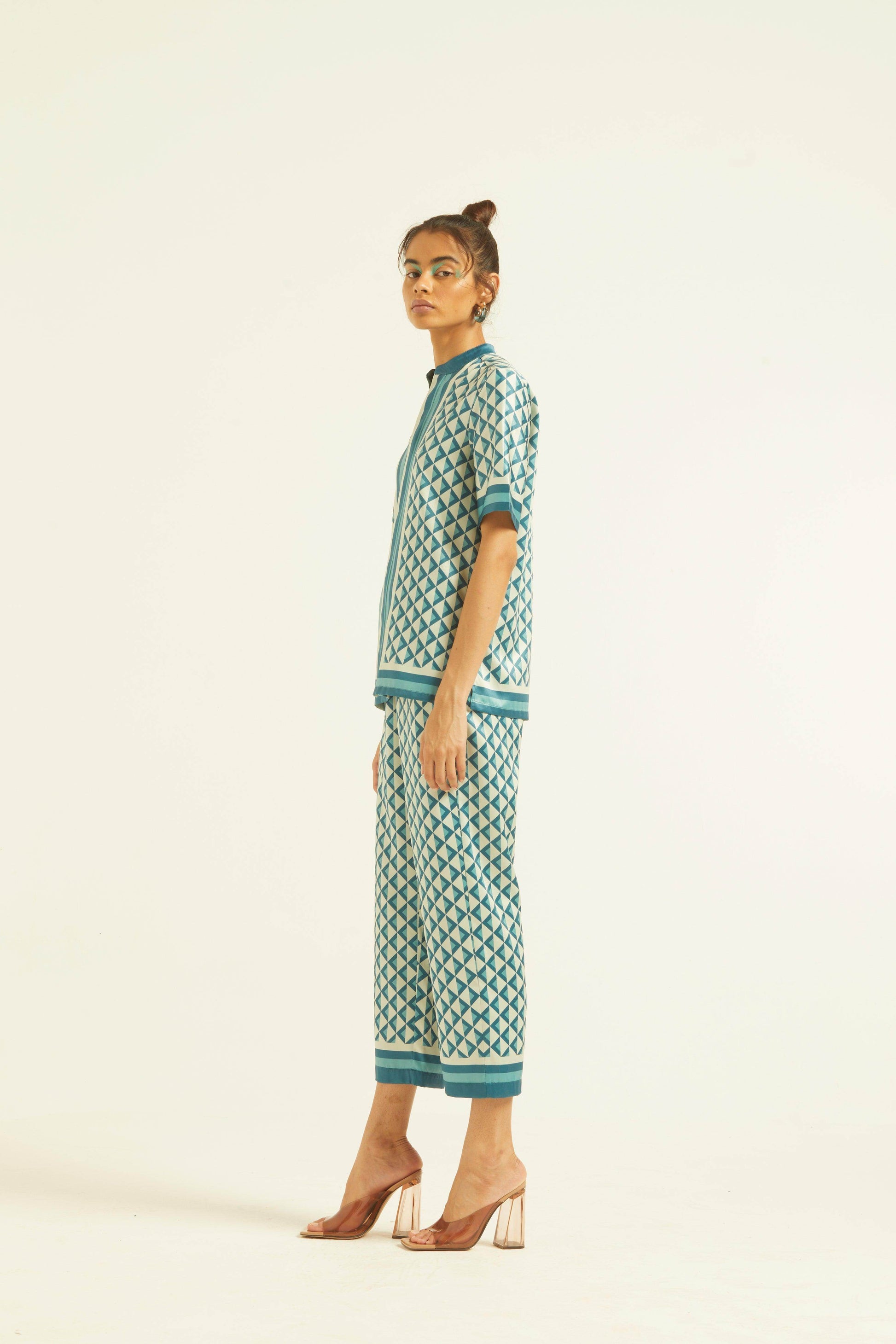 BORDER PRINT PANT - dash and dot
