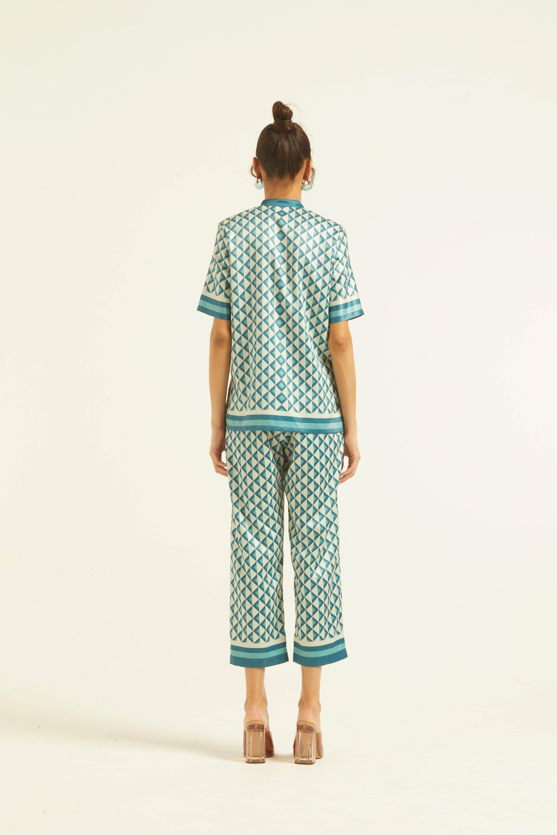 BORDER PRINT PANT - dash and dot