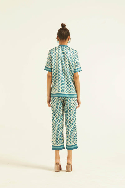 BORDER PRINT PANT - dash and dot