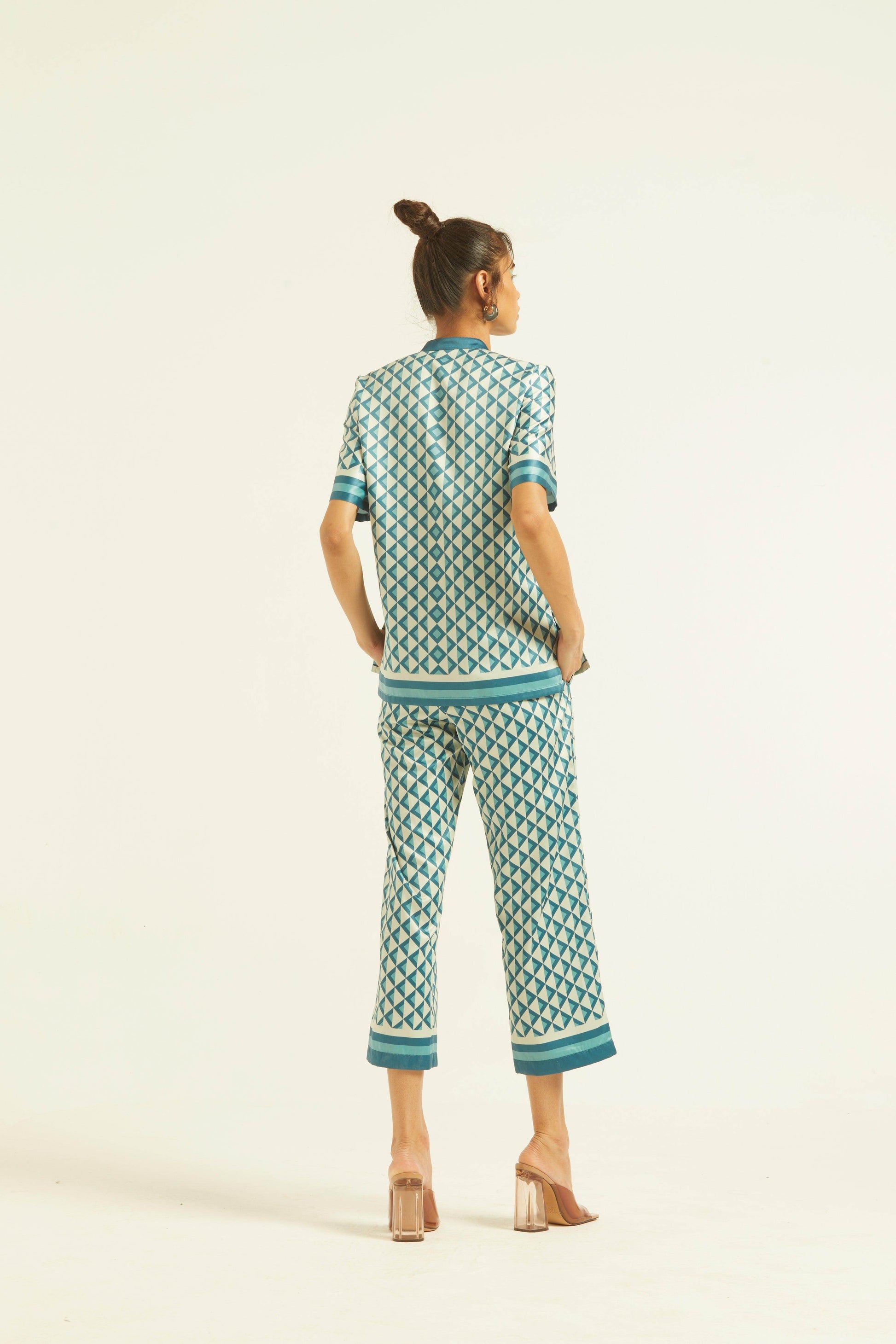 BORDER PRINT PANT - dash and dot