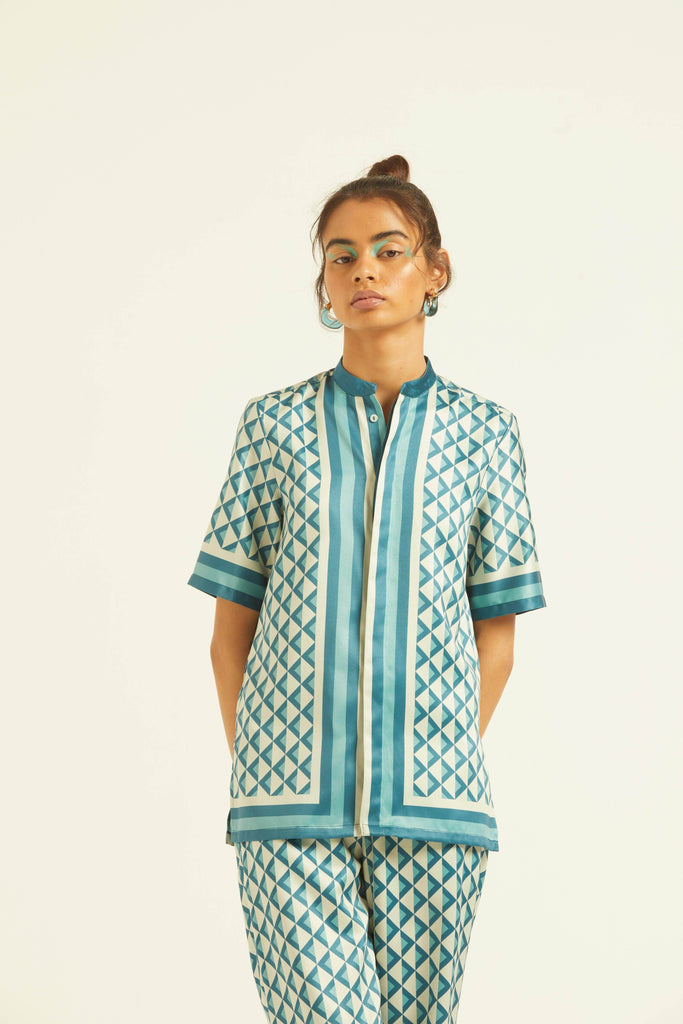 BORDER PRINT PANT - dash and dot dash and dot