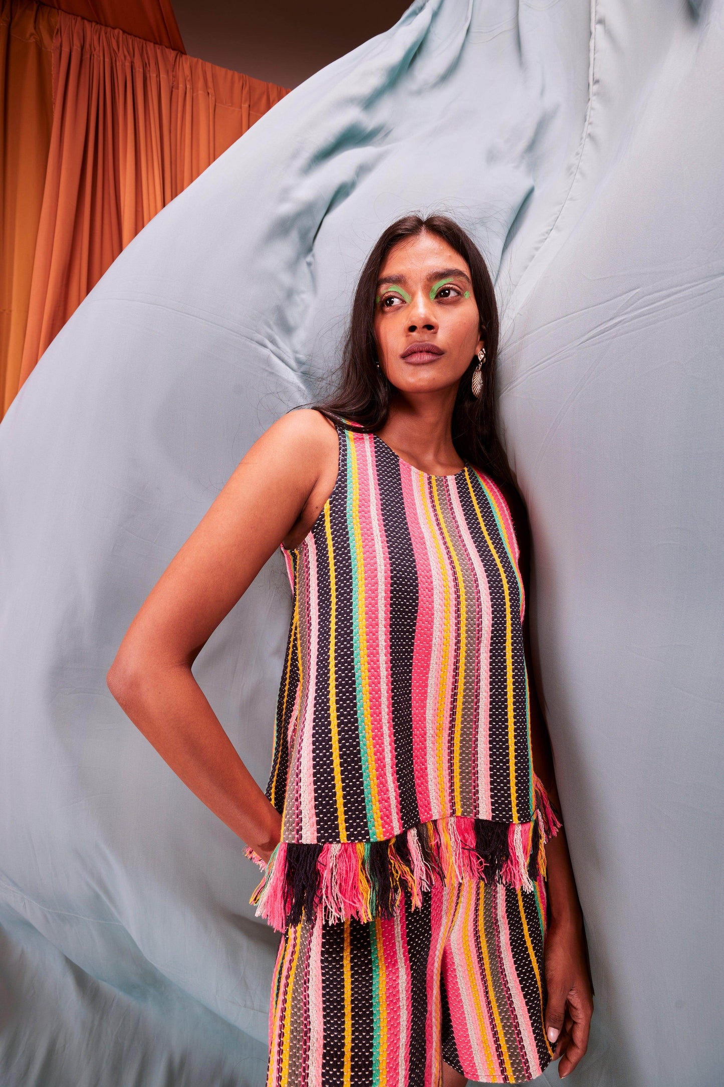 SLEEVELESS MULTI STRIPE TOP - dash and dot