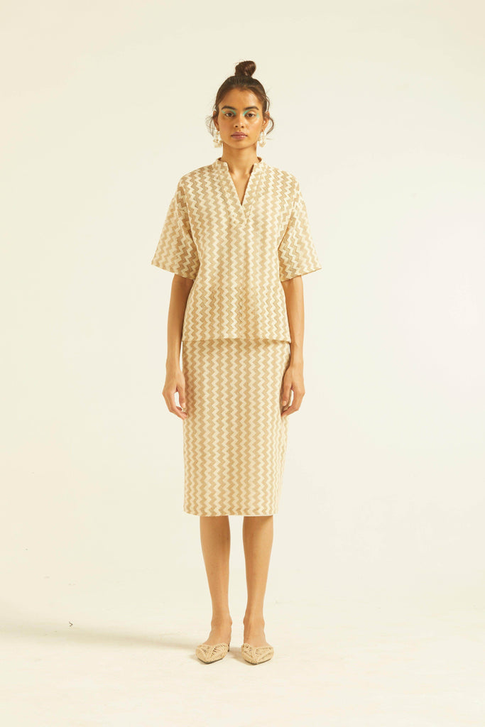 CHEVRON SKIRT SET - dash and dot dash and dot