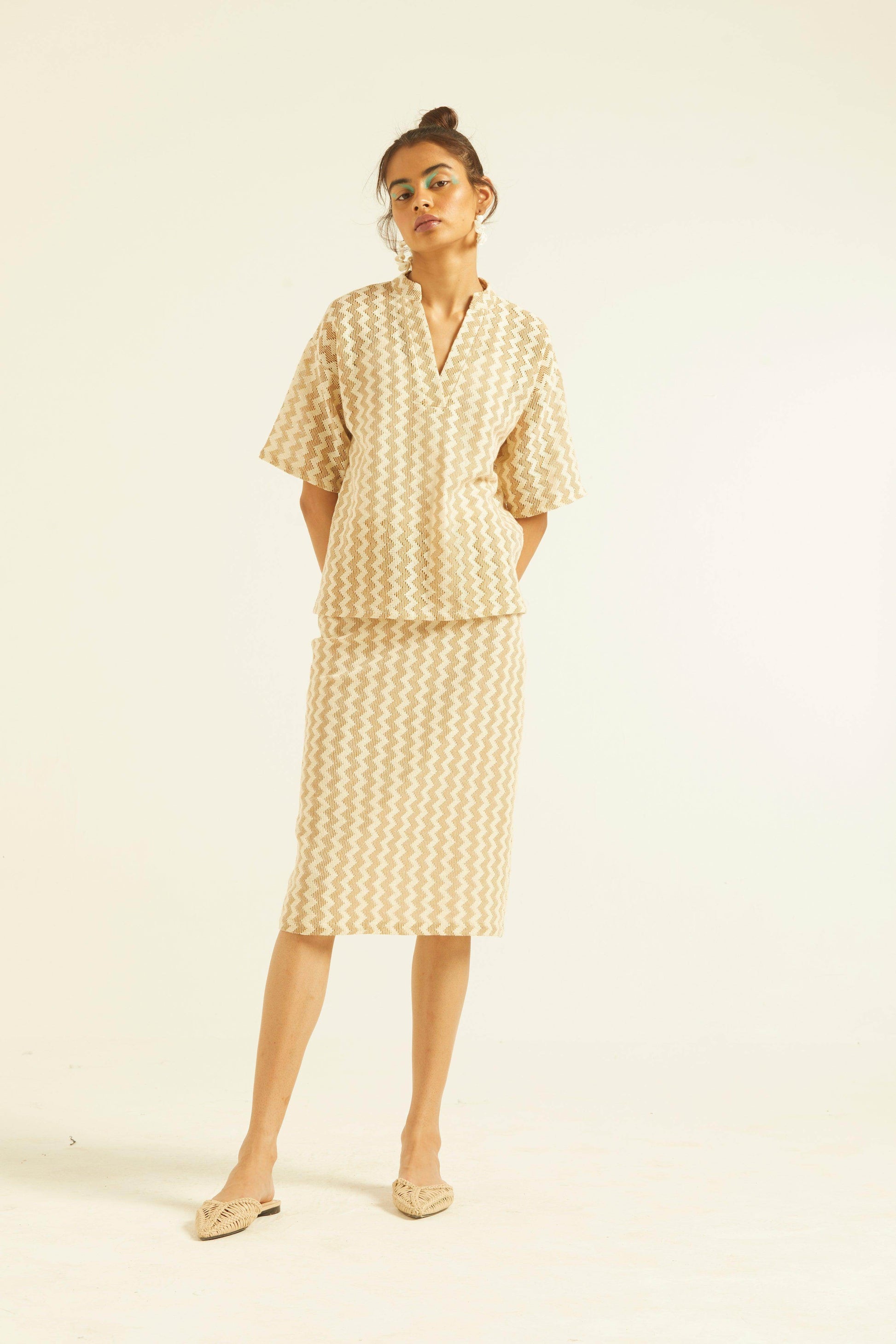 CHEVRON SKIRT SET - dash and dot