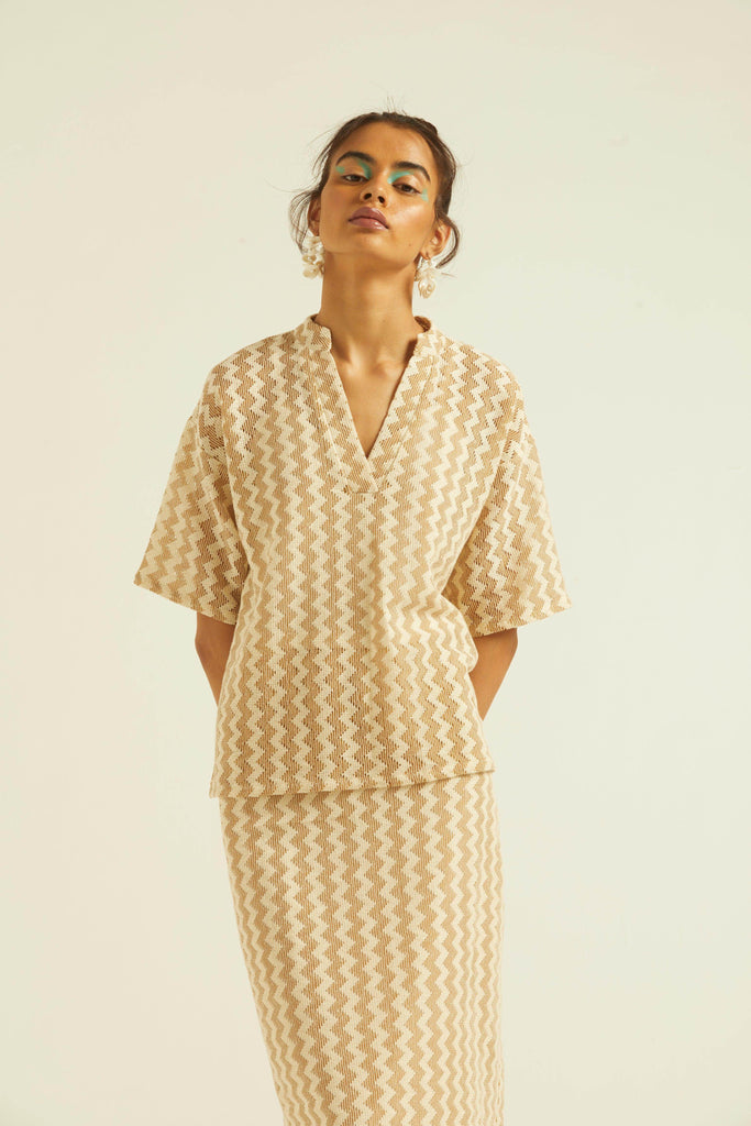 CHEVRON SKIRT SET - dash and dot dash and dot