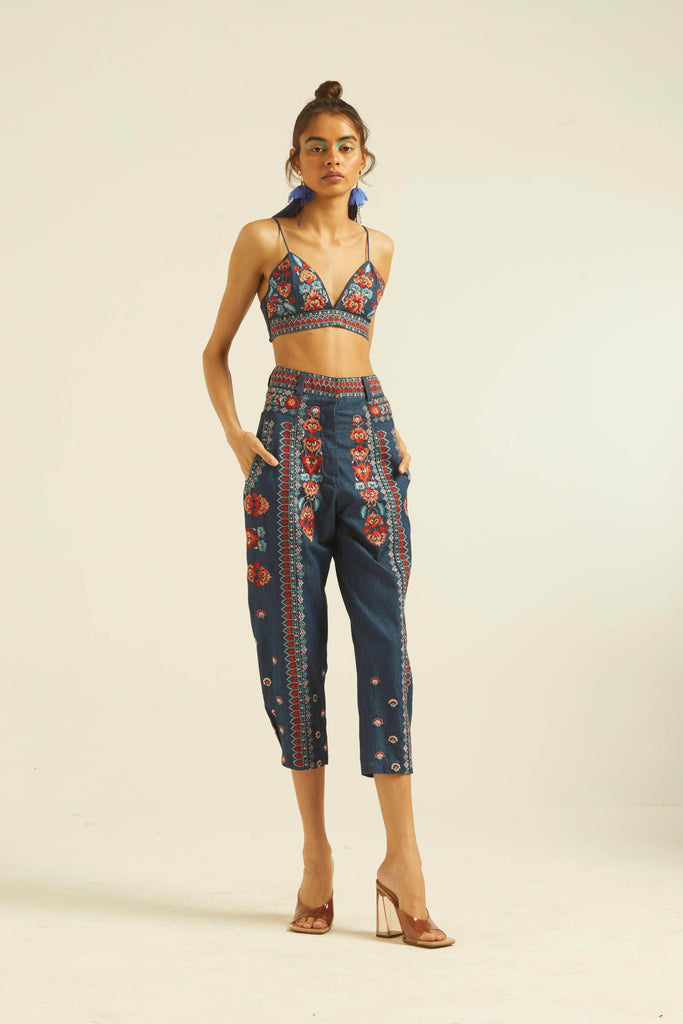 DENIM EMBROIDERED SET - dash and dot dash and dot