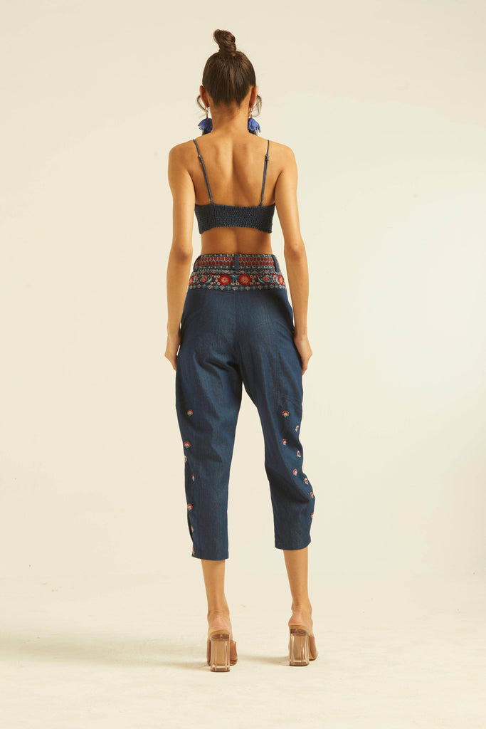 DENIM EMBROIDERED SET - dash and dot dash and dot