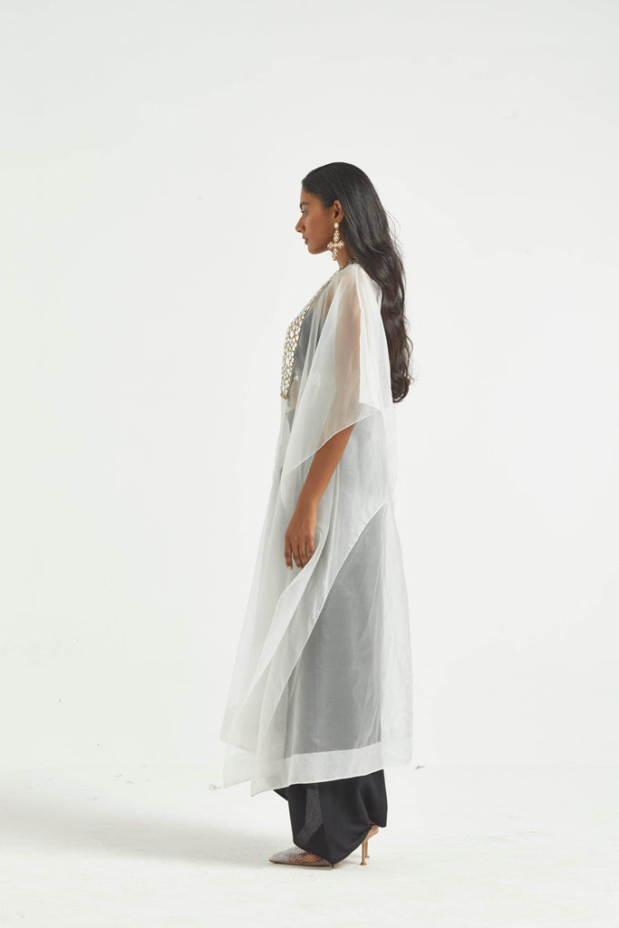 MIRROR BRALETTE AND DRAPED SKIRT SET - dash and dot dash and dot