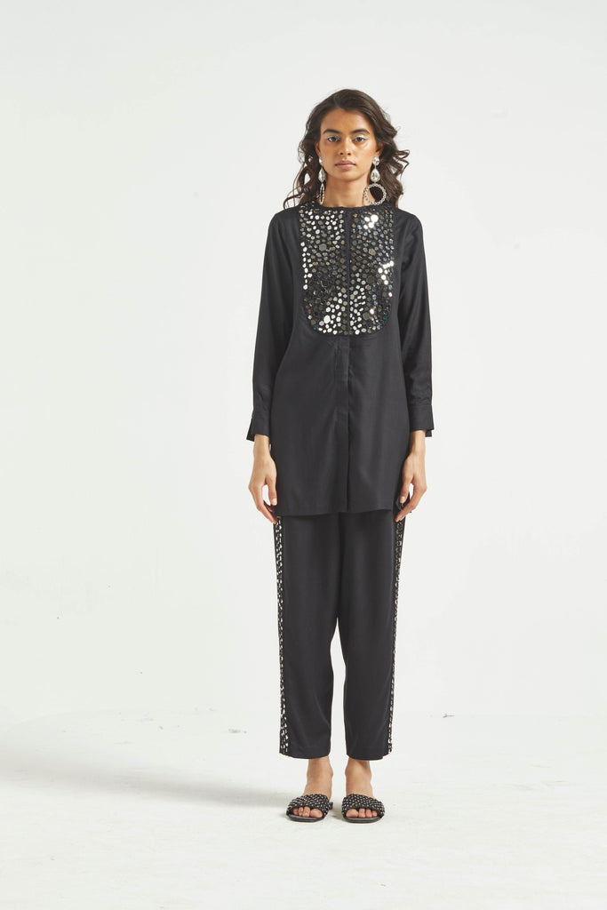 MIRROR EMBROIDERED PANT SET - dash and dot dash and dot