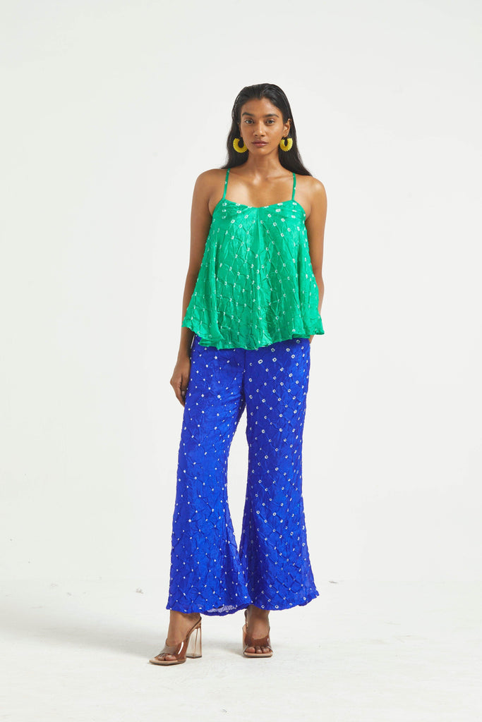 BANDHANI FLARED PANT - dash and dot dash and dot