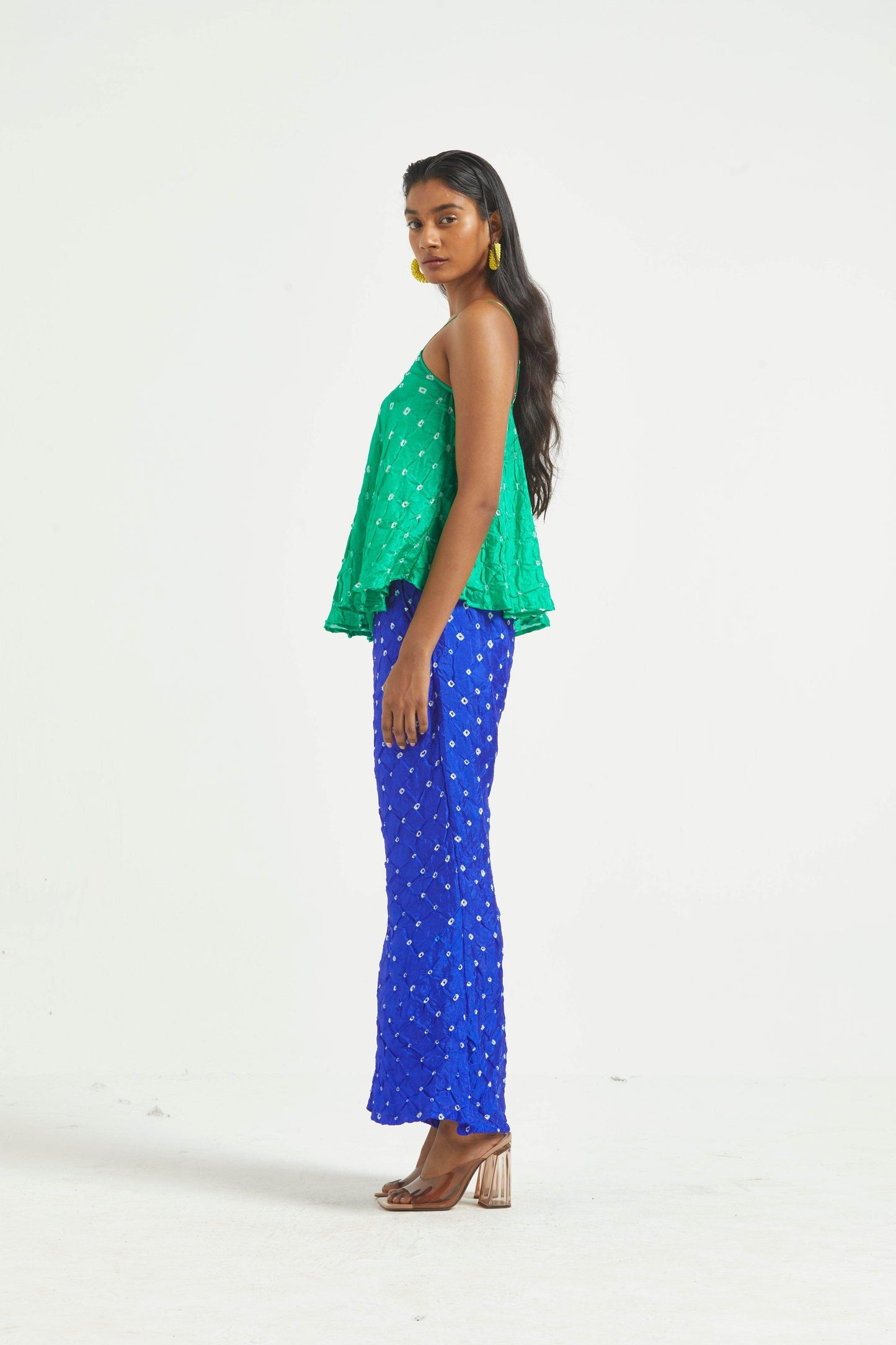 BANDHANI FLARED PANT - dash and dot