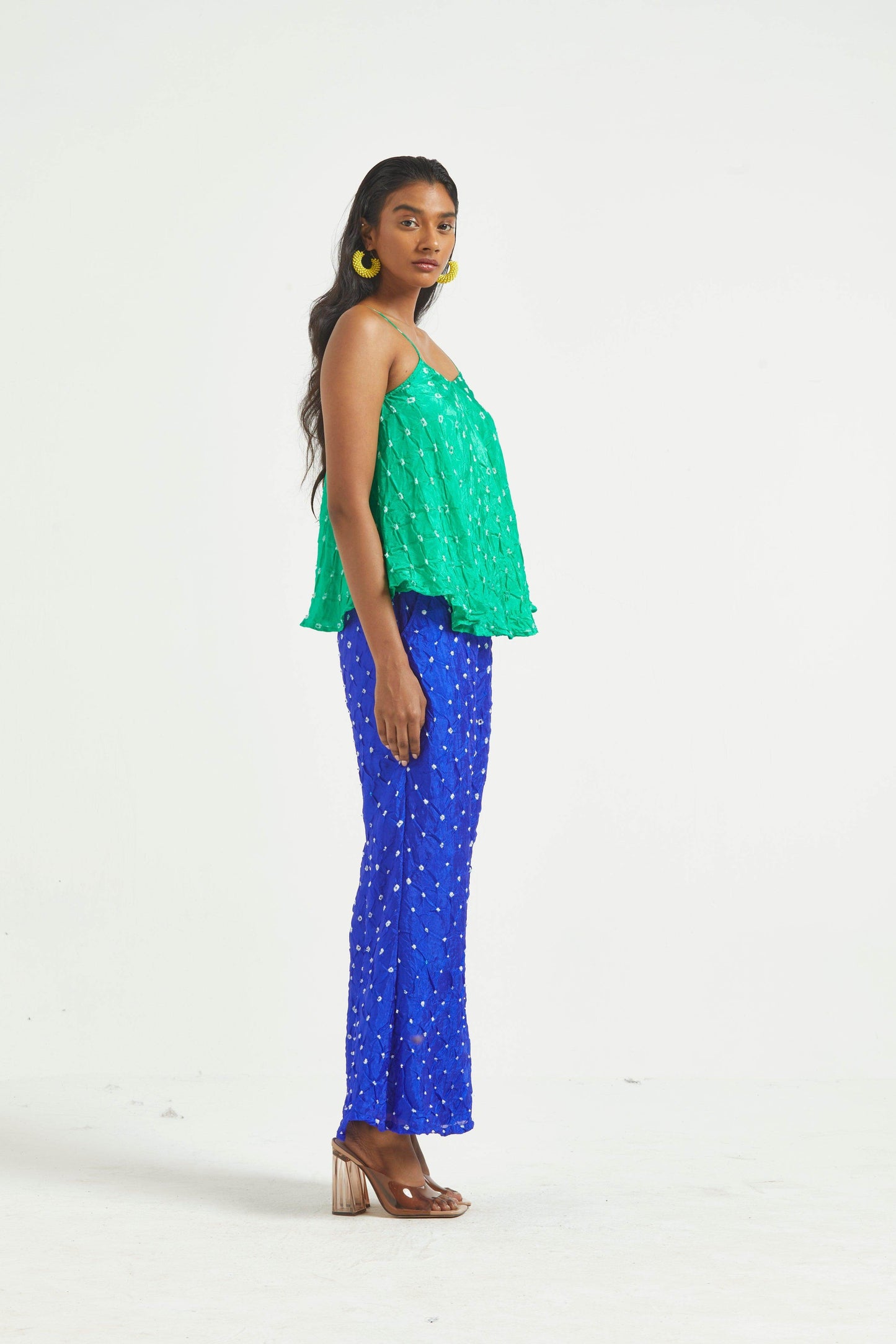 BANDHANI FLARED PANT - dash and dot