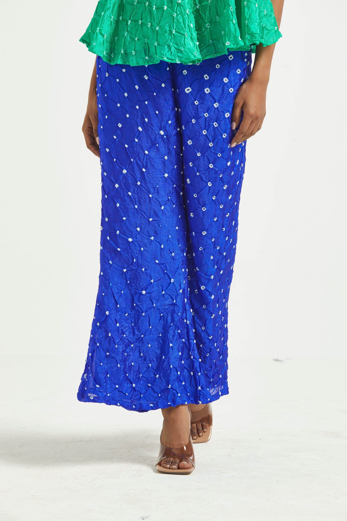 BANDHANI FLARED PANT - dash and dot