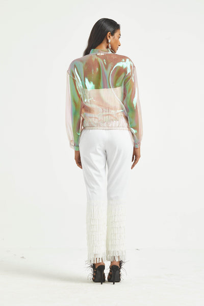 FRINGE CROP TOP PANT SET - dash and dot