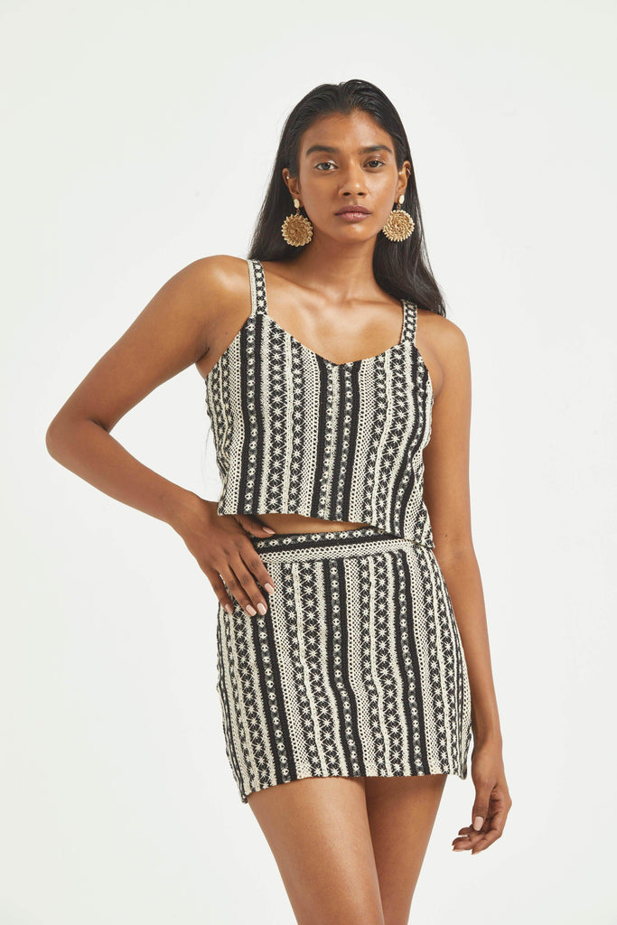 STRIPE SPAGHETTI TOP - dash and dot dash and dot