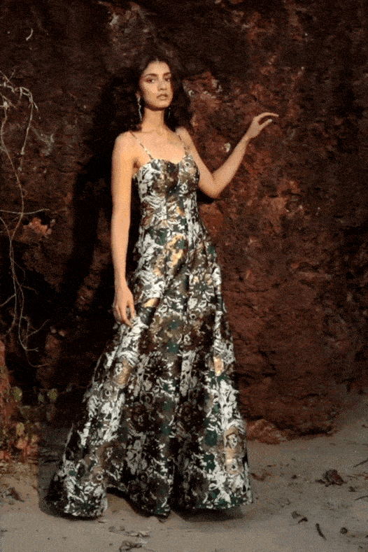 BROCADE GOWN - dash and dot dash and dot