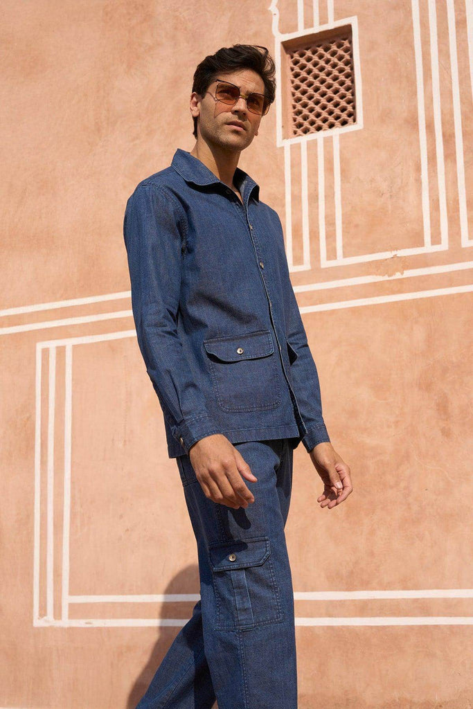 DENIM CARGO - dash and dot dash and dot