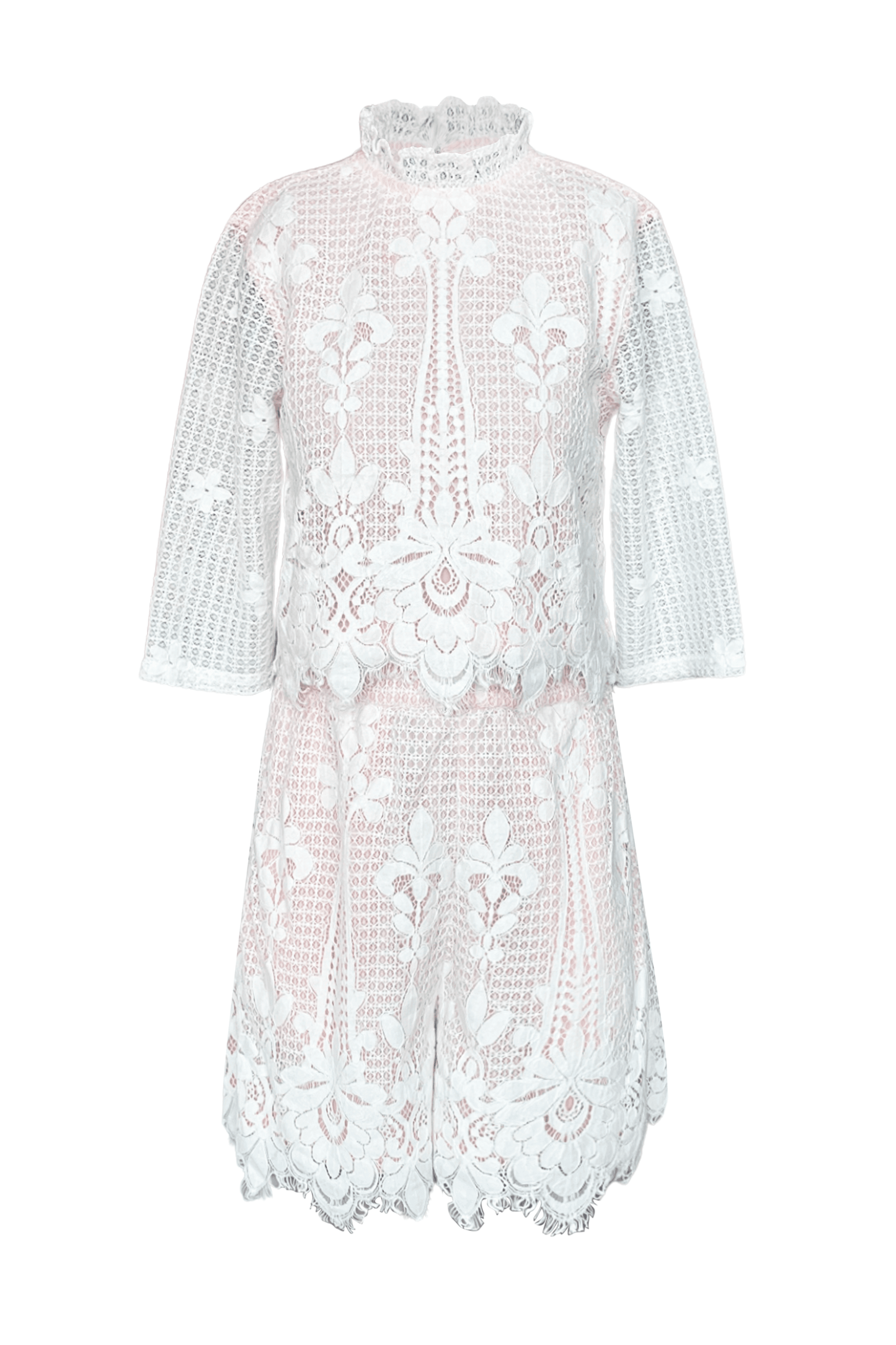 SCALLOPED LACE TOP - dash and dot